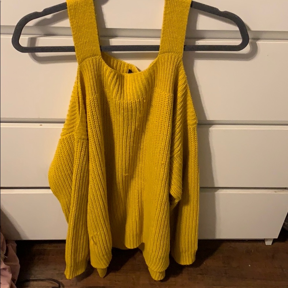 Boutique open shoulder sweater